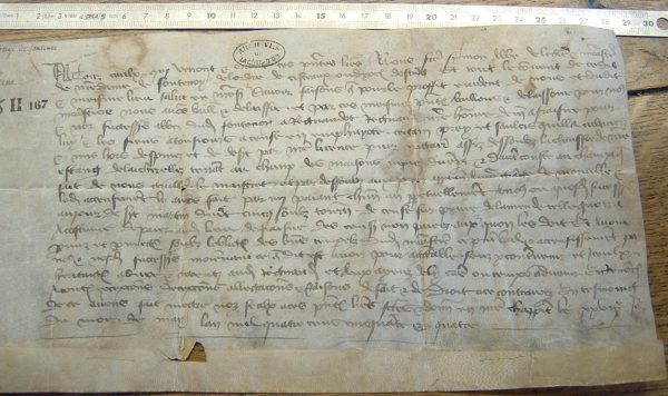Dijon, Archives départementales de la Côte d’Or, 15 H 167
